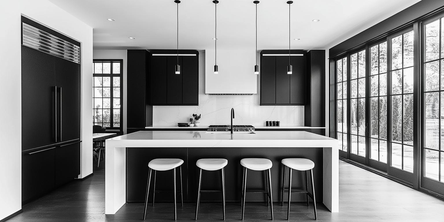 15 Black and White Cabinets Ideas