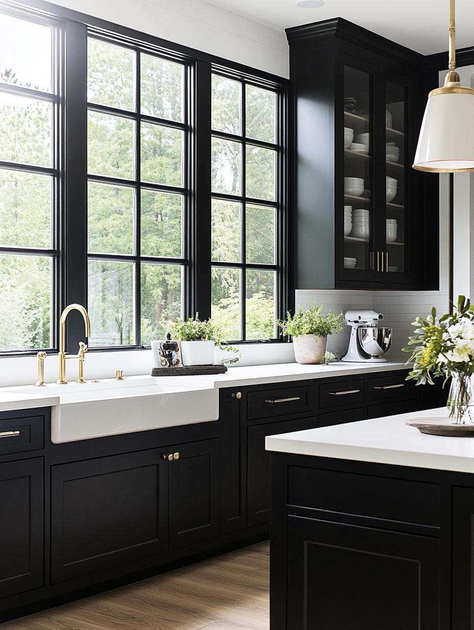 Glossy Black with Matte White