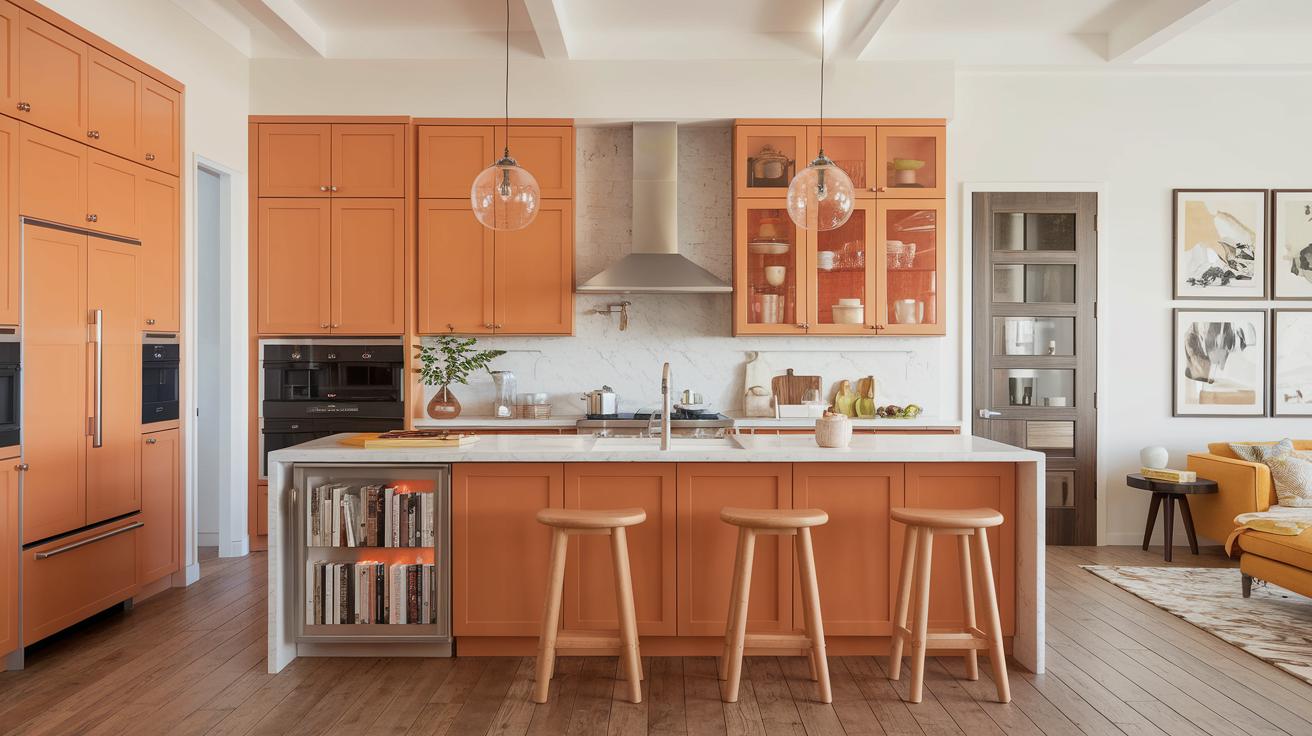 15 Orange Kitchen Cabinets Ideas