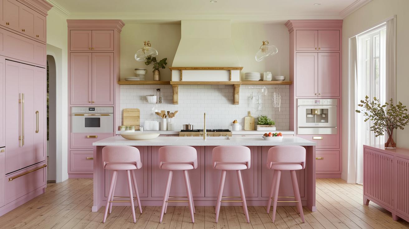15 Pink Kitchen Cabinets Ideas