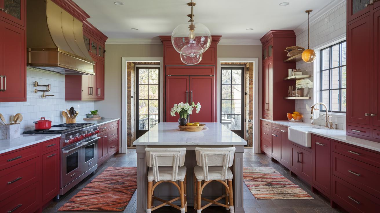 15 Red Cabinets Ideas