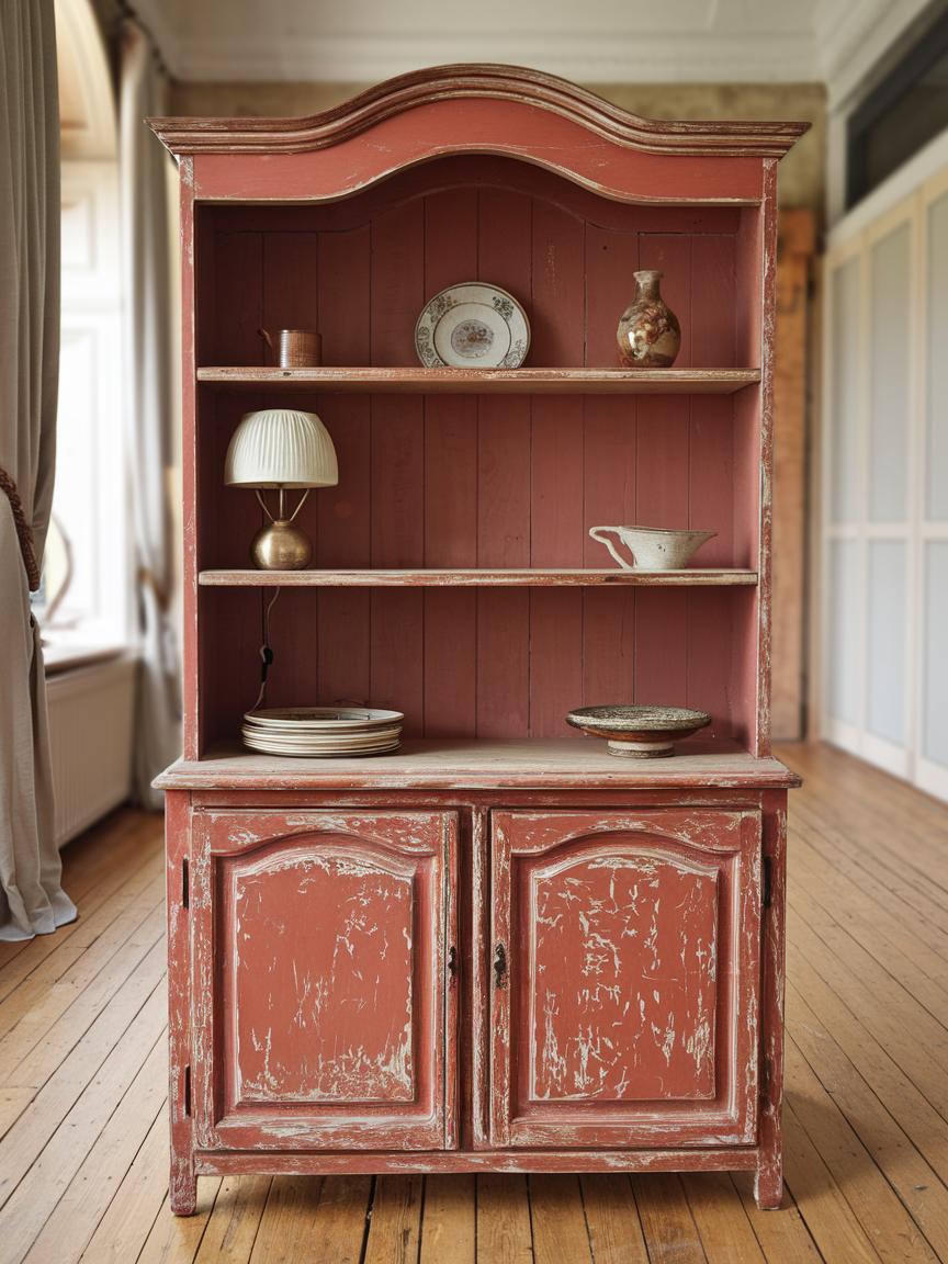 Rustic Red Cabinets