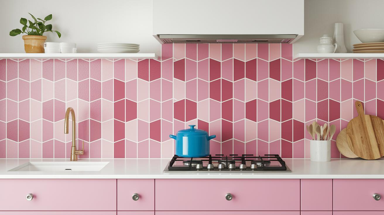 15 Pink Kitchen Backsplash Tiles That Make a Statement